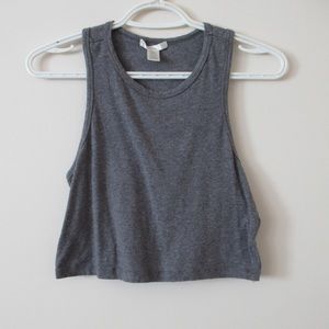 🔥 GRAY CROP TANK TOP VEST 🔥